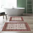 Kylpyhuonematto Setti 2 kpl - Monivärinen, 100% Polyesteri, 850 gr/m², Koko 50x60 cm ja 60x100 cm, Konepestävä - Kylpyhuonematot ja kosteantilan matot - 8683342420273 - 2