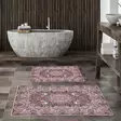 Kylpyhuonematto Setti 2 kpl - Monivärinen, 100% Polyesteri, 850 gr/m², Koko 50x60 cm ja 60x100 cm, Konepestävä - Kylpyhuonematot ja kosteantilan matot - 8683342420303 - 2