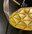 LATTICE kattovalaisin 50cm, musta/sisäpinta kulta - Katto- ja seinävalaisimet - 7041661265233 - 4