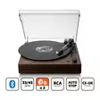 Levysoitin, jossa on Bluetooth®, kaksi sisäänrakennettua kaiutinta ja AT3600L-kasetti Wood - Levysoittimet ja neulat - 8711902086673 - 1
