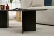 Lumiere Black sohvapöytä - 100% Melamiinipinnoitettu Lastulevy, 18mm, 119x40x60cm, Tyylikäs ja Kestävä - Sohvapöydät - 8684283756803 - 5