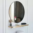 Moderni Kultainen Peili - 90 cm Halkaisija, 18 mm Paksuus, 100% Melamiinipinnoitettu, Seinään Kiinnitettävä - Peilit - 8683743270293 - 5