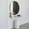 Moderni Kultainen Peili - 90 cm Halkaisija, 18 mm Paksuus, 100% Melamiinipinnoitettu, Seinään Kiinnitettävä - Peilit - 8683743270293 - 7