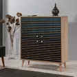 Monikäyttöinen Kaappi, Sonoma Tammi, 100% Melamiinipinnoitettu, 95x111x36 cm, UV-suojattu, Lisäsäilytystila - Kaapit ja lipastot - 8681875380743 - 2