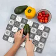 Monivärinen 100% Karkaistu Lasi Leikkuulauta 20x30 cm - Antibakteerinen, Helppo Puhdistaa, Liukumaton - Keittiötyövälineet - 8684283725083 - 2