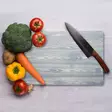 Monivärinen 100% Karkaistu Lasi Leikkuulauta 20x30 cm - Antibakteerinen, Helppo Puhdistaa, Liukumattomat Silikonijalat - Keittiötyövälineet - 8684283724963 - 3