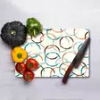Monivärinen 100% Karkaistu Lasi Leikkuulauta 20x30 cm - Antibakteerinen, Helppo Puhdistaa, Liukumattomat Silikonijalat - Keittiötyövälineet - 8684283727483 - 3