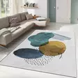 Monivärinen 160x230 cm Polyesterimatto - Liukumaton, Konepestävä, Digitaalipainettu, Raschel-neulottu, 10 mm Nukka - Suuret ja keskikokoiset matot - 8682870684393 - 2