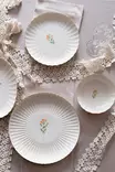 Monivärinen 27 cm Posliininen Lautassetti (6 kpl) - Tyylikäs ja Kestävä Astiasto Juhla- ja Arkipöytään - Tarjoiluastiat - 8684282827153 - 5