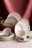 Monivärinen 27 cm Posliininen Lautassetti (6 kpl) - Tyylikäs ja Kestävä Astiasto Juhla- ja Arkipöytään - Tarjoiluastiat - 8684282827153 - 9