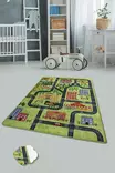 Monivärinen Antibakteerinen Matto 200x290 cm - 100% Polyesteri, Konepestävä, Liukumaton, 10 mm Nukka, 700 gr/m² - Suuret ja keskikokoiset matot - 8681875387483 - 2