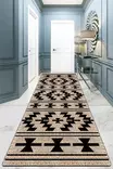 Monivärinen eteisen matto käytävämatto 80x100 cm - 100% Polyesteri, Antibakteerinen, Konepestävä, Liukumaton, 10 mm Nukka - Pienet matot ja käytävämatot - 8683342035873 - 1