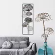 Monivärinen Käsintehty Metallinen Seinäkoriste - 32x90x4 cm - Uniikki Taideteos Kodin Sisustukseen - Koristeet, koriste-esineet - 8683742688563 - 3