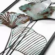 Monivärinen Käsintehty Metallinen Seinäkoriste - 32x90x4 cm - Uniikki Taideteos Kodin Sisustukseen - Koristeet, koriste-esineet - 8683742688563 - 6