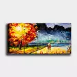 Monivärinen Koristeellinen Canvas-taulu 50x120 cm - 100% Puukehys, 3 cm Paksuus - Tyylikäs Sisustuselementti - Taulut ja kehykset - 8682870431423 - 2