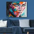 Monivärinen Koristeellinen Canvas-taulu 70x100 cm - 100% Kangas ja Puu, Helppo Ripustaa, Kestävä ja Laadukas - Taulut ja kehykset - 8682870221703 - 1