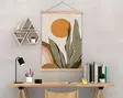 Monivärinen Koristeellinen Kehystetty Maalaus - 50% Polyesteri / 50% Puuvilla, 100% Puinen Kehys, 50 x 70 cm - Taulut ja kehykset - 8683742934523 - 3