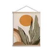 Monivärinen Koristeellinen Kehystetty Maalaus - 50% Polyesteri / 50% Puuvilla, 100% Puinen Kehys, 50 x 70 cm - Taulut ja kehykset - 8683742934523 - 1