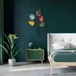 Monivärinen Koristeellinen Metalli Seinäkoriste 67x100x4 cm - Käsinmaalattu, 100% Metalli, Yksilöllinen Taideteos - Koristeet, koriste-esineet - 8683342852753 - 4