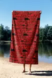 Monivärinen Rantapyyhe 90x150 cm - Ylellinen Mukavuus, Mikrofilamenttikangas, 70% Polyesteri / 30% Polyamidi - Pyyhkeet ja kylpytakit - 8684282666073 - 3