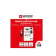 MUV USB (2xA) Kompakti 2-napainen maailmanmatkasovitin kahdella integroidulla USB-portilla - - 19-19-7640166323693 - 66
