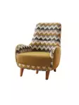 Nojatuoli, monivärinen, 75 cm leveä, kestävä, ajaton - Nojatuolit - 8684282437253 - 1