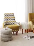 Nojatuoli, monivärinen, 75 cm leveä, kestävä, ajaton - Nojatuolit - 8684282437253 - 5