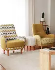 Nojatuoli, monivärinen, 75 cm leveä, kestävä, ajaton - Nojatuolit - 8684282437253 - 4