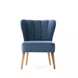 Nojatuoli, sininen, 65 cm leveä, mukava, kestävä - Nojatuolit - 8683342008143 - 1