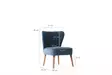 Nojatuoli, sininen, 65 cm leveä, mukava, kestävä - Nojatuolit - 8683342008143 - 7