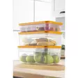 Oranssi Keittiön Säilytyslaatikko Setti (3 kpl) - BPA-vapaa, Konepesun Kestävä, 2500-5000 ml, 100% Muovia - Eväsrasiat ja ruoansäilytysastiat - 8684282978183 - 4