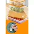 Oranssi Keittiön Säilytyslaatikko Setti (3 kpl) - BPA-vapaa, Konepesun Kestävä, 2500-5000 ml, 100% Muovia - Eväsrasiat ja ruoansäilytysastiat - 8684282978183 - 2
