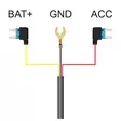 PNI HWK5 suoravirtakaapeli auton DVR-tallentimille, 12V/24V tulo, 5V 2.5A lähtö, alijännitesuoja, pituus 3.5 metriä - PNI tuotteet - 5949066530753 - 4