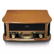 Puinen retro-levysoitin, jossa on Bluetooth® AM/FM-radio USB-koodaus CD-soitin, kasettisoitin ja sisäänrakennetut kaiuttimet. - Levysoittimet ja neulat - 8711902082903 - 13