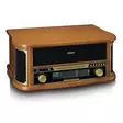 Puinen retro-levysoitin, jossa on Bluetooth® AM/FM-radio USB-koodaus CD-soitin, kasettisoitin ja sisäänrakennetut kaiuttimet. - Levysoittimet ja neulat - 8711902082903 - 25