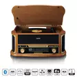 Puinen retro-levysoitin, jossa on Bluetooth® AM/FM-radio USB-koodaus CD-soitin, kasettisoitin ja sisäänrakennetut kaiuttimet. - Levysoittimet ja neulat - 8711902082903 - 1