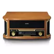 Puinen retro-levysoitin, jossa on Bluetooth® AM/FM-radio USB-koodaus CD-soitin, kasettisoitin ja sisäänrakennetut kaiuttimet. - Levysoittimet ja neulat - 8711902082903 - 10