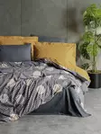 Ranforce tuplapeitto pussilakanasetti, harmaa, 200 x 220 cm, pehmeä, helppohoitoinen - Lakanat ja tyynyliinat - 8684282475583 - 1