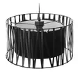 Ripustettava valaisin ADVITI NAVI 400 1P AD-LD-6241BE27T, E27, maksimi 60W, musta - PNI tuotteet - 5904988900473 - 4