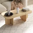 Sapphire Oak - Sohvapöytä, 100% Melamiinipinnoitettu Lastulevy, 120x41,4x60 cm, Tyylikäs ja Kestävä Huonekalu - Sohvapöydät - 8684283801343 - 4
