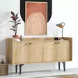 Sapphire Oak Console - Antibakteerinen, 100% Melamiinipinnoitettu, Leveys 150 cm, Korkeus 80 cm, Syvyys 40 cm - Huonekalut - 8683342978743 - 2