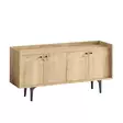 Sapphire Oak Console - Antibakteerinen, 100% Melamiinipinnoitettu, Leveys 150 cm, Korkeus 80 cm, Syvyys 40 cm - Huonekalut - 8683342978743 - 1
