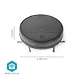 SmartLife Robot Pölynimuri | Navigointitapa: Satunnainen | Wi-Fi | Keräyssäiliön tilavuus: 0.2 l | Automaattinen lataus | Maksimi käyttöaika: 1.8 tuntia | Musta | Android / IOS - Robotti-imurit - 5412810335503 - 55