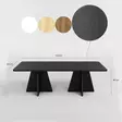Sohvapöytä Musta 120x40x60 cm - 100% Melamiinipinnoitettu Lastulevy, PVC-hihnat, Yksi Paketti, Tyylikäs ja Kestävä - Sohvapöydät - 8684282515333 - 5