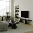 Sohvapöytä Musta 120x40x60 cm - 100% Melamiinipinnoitettu Lastulevy, PVC-hihnat, Yksi Paketti, Tyylikäs ja Kestävä - Sohvapöydät - 8684282515333 - 3