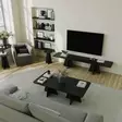 Sohvapöytä Musta 120x40x60 cm - 100% Melamiinipinnoitettu Lastulevy, PVC-hihnat, Yksi Paketti, Tyylikäs ja Kestävä - Sohvapöydät - 8684282515333 - 4