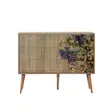 Sonoma Oak Konsoli - 100% Melamiinipinnoitettu, Hornbeam Jalat, Metalli- ja Köysikahvat, UV-suojattu, 120x90x36 cm - Lipastot ja senkit - 8681875341133 - 6