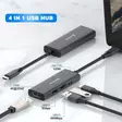 Swissten USB-C Hub 4-in-1 100W  - USB-sovittimet ja telakointi - 8595217487383 - 3