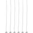 Sydänlanka kynttilään 15 cm 6 kpl - Kynttilät ja lyhdyt - 6410416303093 - 1