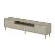 TV-taso Sandstone, 180x45x35 cm, 100% melamiinipinnoitettu lastulevy, 18 mm, 3 pakettia, kestävä ja tyylikäs - TV-tasot - 8684282991243 - 7